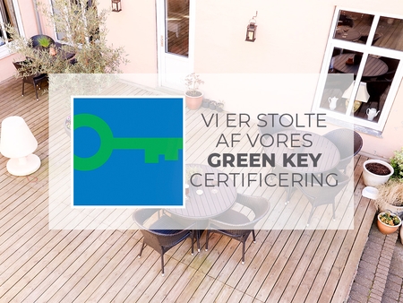 Hotel Postgaarden er Green Key Certificeret (Turismens internationale miljømærke)