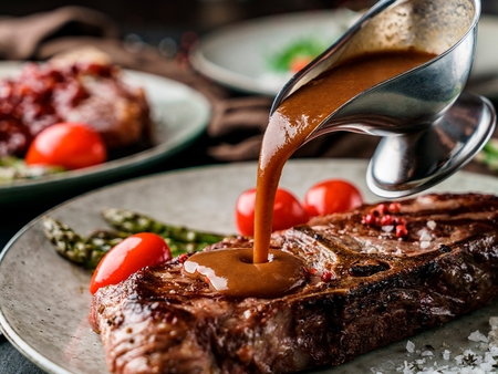 Steak med whisky sauce